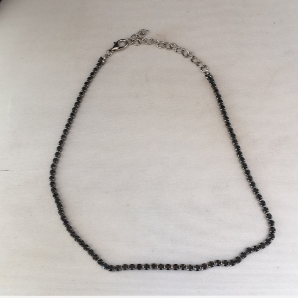 New! Black Rhinestone Choker - Picture 2 of 5